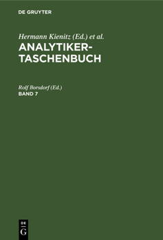 Hardcover Analytiker-Taschenbuch. Band 7 [German] Book