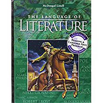Hardcover McDougal Littell Language of Literature: Student Edition Grade 8 2002 Book