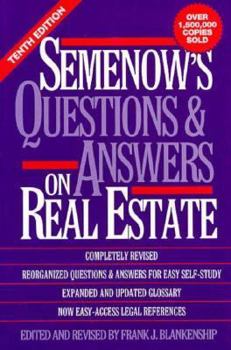 Hardcover Semenow's Questions & Answers on Real Estate Book