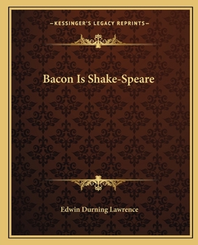 Bacon Is Shake-speare