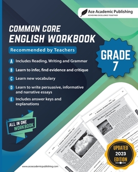 Paperback Common Core English Workbook: Grade 7 Book