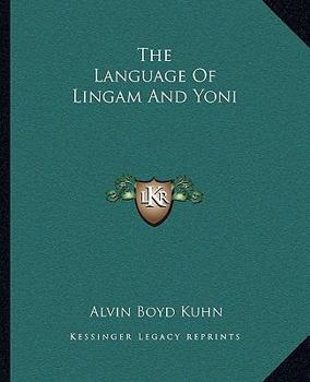 Paperback The Language Of Lingam And Yoni Book