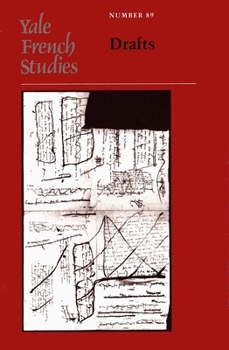 Paperback Yale French Studies, Number 89: Drafts Book