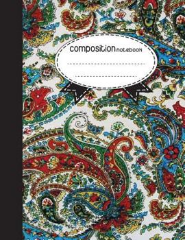 Paperback Composition Notebook, 8.5 x 11, 110 pages: Colorful Line Style: (School Notebooks) Book