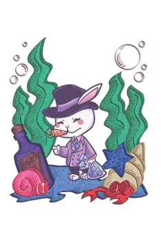 Funny Easter Bunny Notebook: Blank Paper Journal 6x9 - 120 Pages