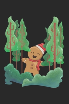 Paperback Christmas Gingerbread Man Forest Notebook: Graph Paper Journal 6x9 - 120 Pages Book