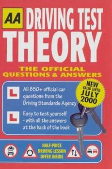Paperback AA Driving Test Theory (AA Illustrated Reference Books) Book