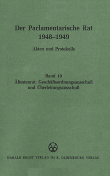 Hardcover Ältestenrat, Geschäftsordnungsausschuß Und Überleitungsausschuß [German] Book