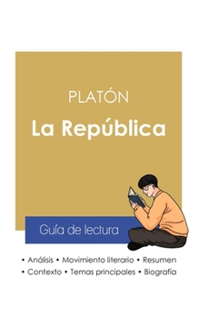 Paperback Guía de lectura La República de Platón (análisis literario de referencia y resumen completo) [Spanish] Book