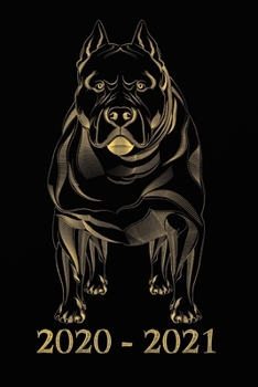 2020 - 2021: Wochenkalender für 2 Jahre -  Kalender - Zielsetzung - Zeitmanagement - Produktivität - Terminplaner - Terminkalender - 2 Jahres Kalender ... - Schwarz Gold Hund  Cover (German Edition)