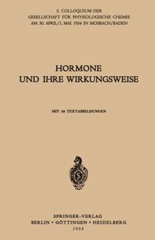 Paperback Hormone Und Ihre Wirkungsweise [German] Book