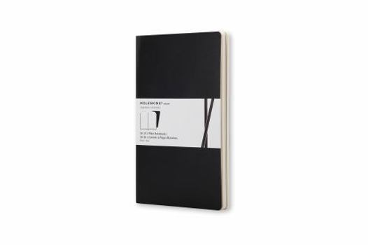 Office Product Moleskine Volant Notebook (Set of 2 ), Pocket, Plain, Black, Soft Cover (3.5 X 5.5) Book