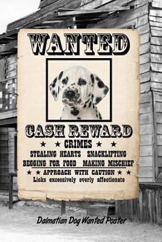 Paperback Dalmatian Dog Wanted Poster: Isometric Dot Drawing Paper Notebook Featuring 120 Pages 6x9 Book