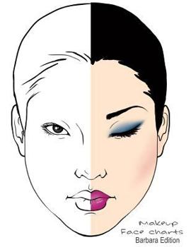 Paperback Makeup Face Charts Barbara Edition Book