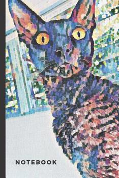 Paperback Notebook: Cornish Rex Cat Blank Lined Notebook 6X9 125 pages Book