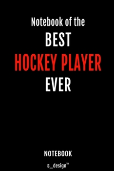 Notebook for Hockey Players / Hockey Player: awesome handy Note Book [120 blank lined ruled pages]