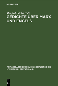 Hardcover Gedichte Über Marx Und Engels [German] Book