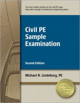 Paperback Civil PE Sample Examination Book