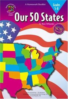 Paperback Our 50 States Homework Booklet, Grades 4-6 Book