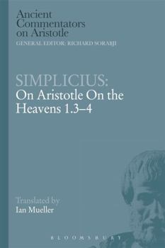 Hardcover Simplicius: On Aristotle On the Heavens 1.3-4 Book