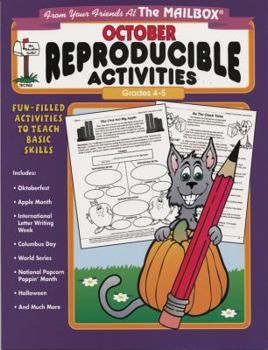 Paperback October: Reproducible Activities (From Your Friends At The Mailbox, Grades 4-5) (Paperback) Book