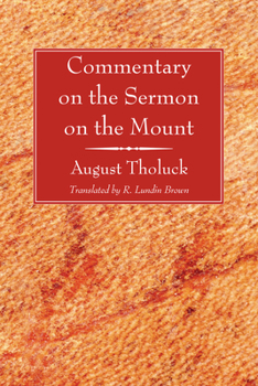 Paperback Commentary on the Sermon on the Mount Book