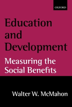 Paperback Education and Development: Measuring the Social Benefits Book