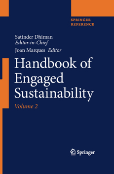 Hardcover Handbook of Engaged Sustainability Book