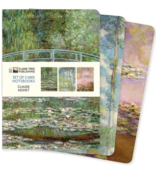 Paperback Claude Monet Set of 3 MIDI Notebooks Book