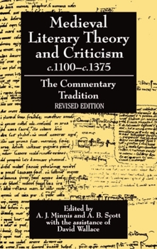 Paperback Medieval Literary Theory and Criticism C.1100--C.1375: The Commentary-Tradition Book