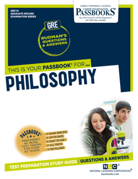 Paperback Philosophy (Gre-14): Passbooks Study Guide Volume 14 Book