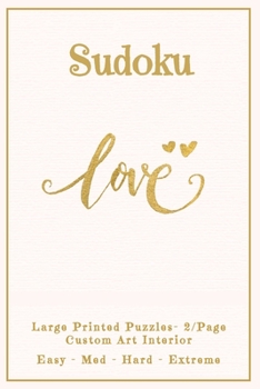 Paperback Sudoku: 2 Per Page - 202 FULL SIZE LARGE PRINT Easy to Extreme Puzzles, Rules & Solutions / Answers. Plenty of Margin Space. B [Large Print] Book