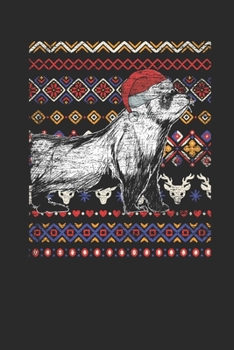 Ugly Christmas - Ferret: Dotted Bullet Notebook – Christmas Gift for Kids, Women, Men Girls And Boys