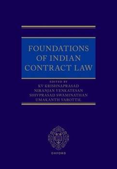 Hardcover Foundations of Indian Contract Law Book