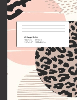 Paperback College Ruled: Composition Notebook Animal Pink Book