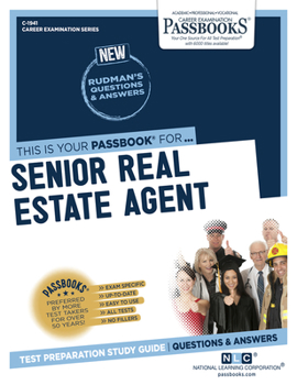 Paperback Senior Real Estate Agent (C-1941): Passbooks Study Guide Volume 1941 Book