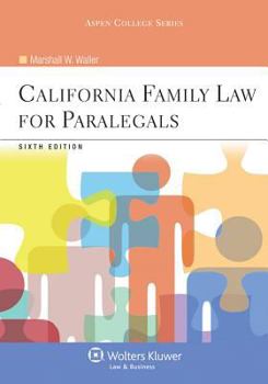 Paperback California Family Law for Paralegals Book