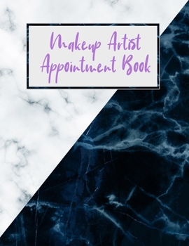 Paperback Makeup Artist Appointment Book: Makeup Artist Daily Appointment Tracking Book with Face Chart Pages Book