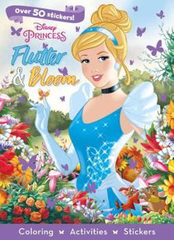 Paperback Disney Princess Flutter & Bloom: Coloring, Activities, Stickers Book