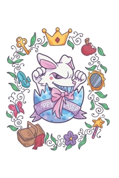Funny Easter Bunny Notebook: Graph Paper 1cm Journal 6x9 - 120 Pages