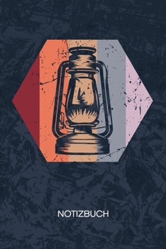 NOTIZBUCH: A5 Kariert - 70er Liebhaber Heft - Retro Notizheft 120 Seiten KARO - Retro Dekoration Notizblock Öllampe Motiv - 90er Kind Geschenk (German Edition)