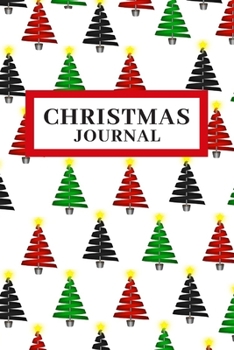 Paperback Christmas Journal: Lined 6x9 inch Soft Cover, Red Black and Green Notebook Book