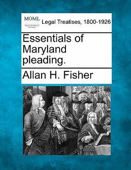 Paperback Essentials of Maryland Pleading. Book