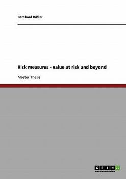 Paperback Risk measures - value at risk and beyond Book