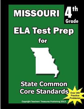 Paperback Missouri 4th Grade ELA Test Prep: Common Core Learning Standards Book