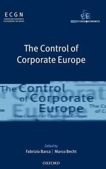 Hardcover The Control of Corporate Europe Book