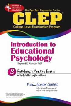 Paperback CLEP Introduction to Educational Psychology: The Best Test Preparation Book