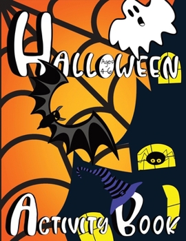 Paperback Halloween Activity Book For Kids Book