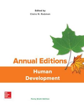 Paperback Annual Editions: Human Development Book