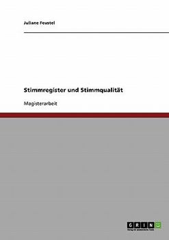 Paperback Stimmregister und Stimmqualität [German] Book